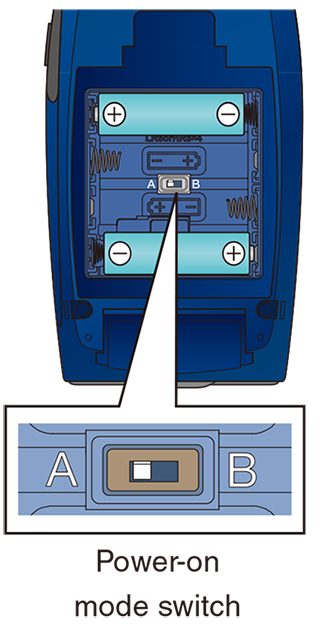 When switching the power-on mode