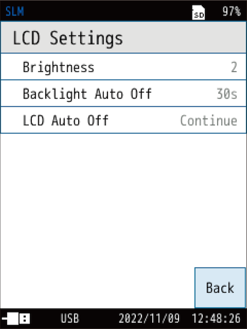 LCD Settings