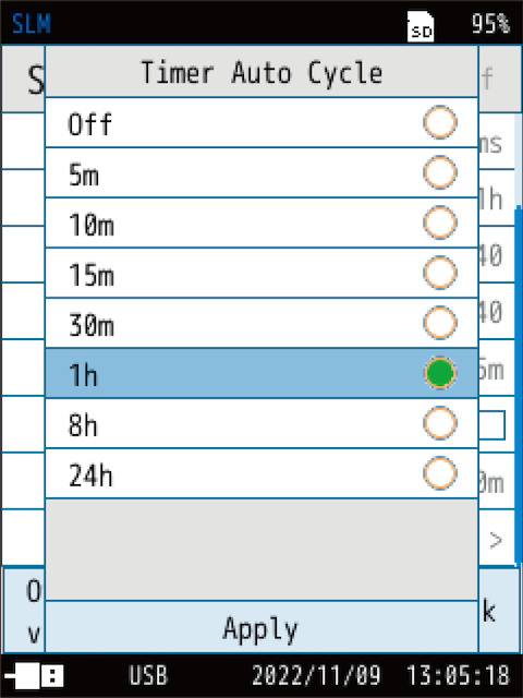 Timer Auto Cycle (Timer Auto mode)