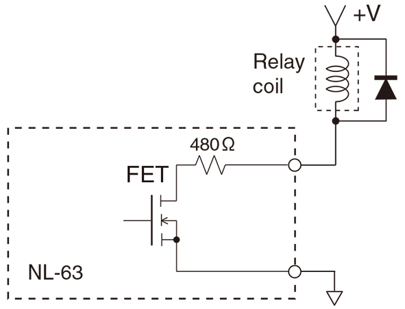 Example of comparator output circuit