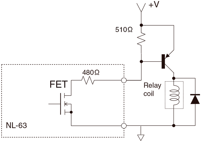 Example of comparator output circuit