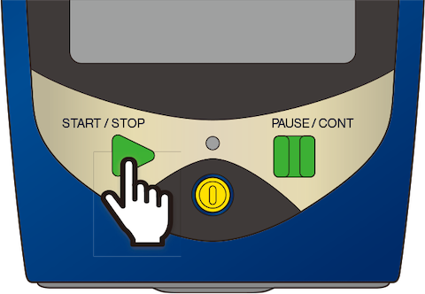 Press the START/STOP key on the measurement screen to start measurement.