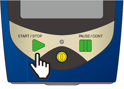 Touch [Back] or press the START/STOP key to return to the measurement screen.