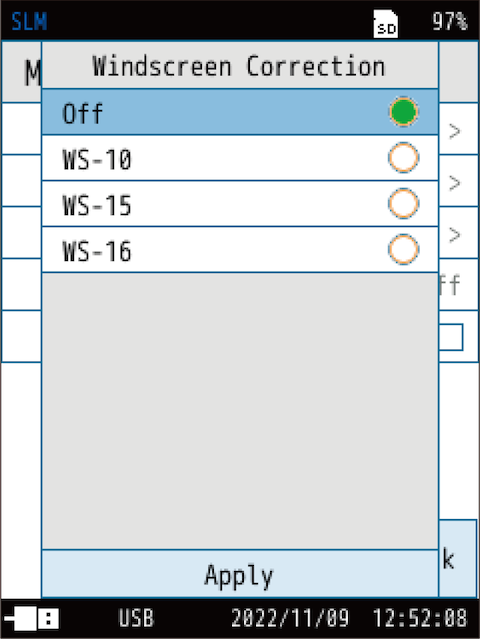 6.4.4 Windscreen Correction