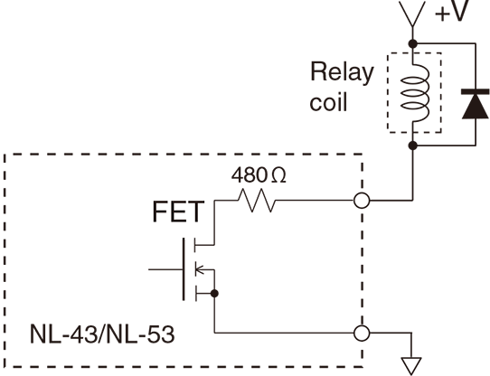 Example of comparator output circuit