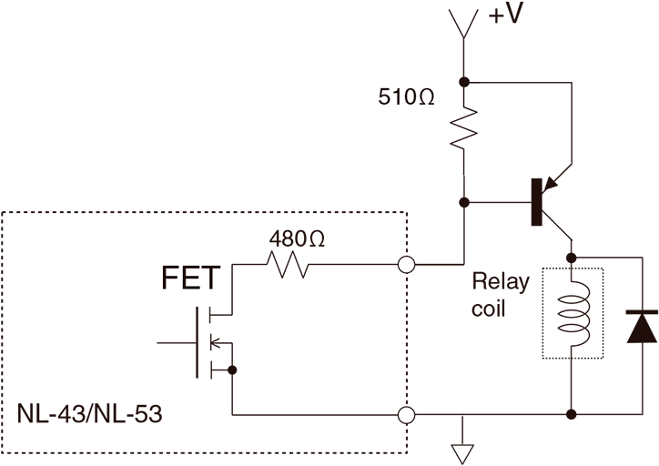 Example of comparator output circuit