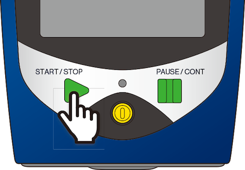 Press the START/STOP key on the measurement screen to start measurement.